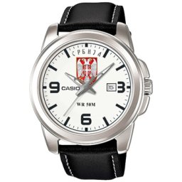 Ručni sat CASIO Grb Srbije mali (beli) MTP-1314L