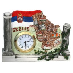 Stoni sat sa mapom Srbije