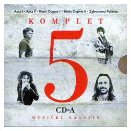 Komplet 5 CD-a - Hitovi: Azra I & II, Bijelo Dugme I & II, Zabranjeno Pušenje (5x CD)