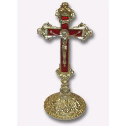 Stoni krst - crveni 13 cm