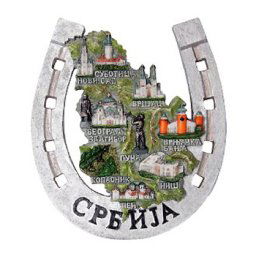 Potkovica sa mapom Srbije