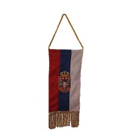 Vezena zastavica "Srpski grb" - manja