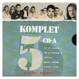 Komplet 5 CD-a - Ex-Yu balade I & II, Gibonni, Parni Valjak, Josipa Lisac (5x CD)