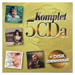 Komplet 5 CD-a: Toma Zdravković, Silvana Armenulić, Zvonko Bogdan, Jednoj ženi, Beli lavovi [box-set] (5x CD)