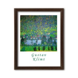 Unterah sull Attersee, Gustav Klimt, uramljena slika 40x50cm