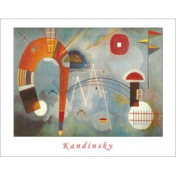 W. Kandinsky, Rond et Pointu, uramljena slika 40x50cm i 56x71cm