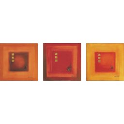 Kubus, tri uramljene slike dimenzije 16x16cm i 30x30cm