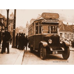 Bus linija 1 Kelmegdan Neimar 1928., uramljena slika 30x40cm i 40x50cm