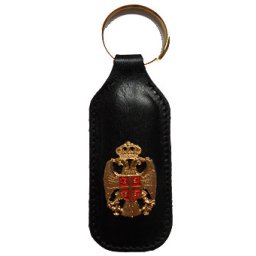 Kožni privezak - kokarda