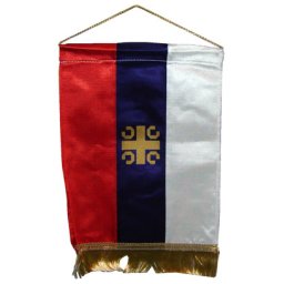 Zastavica za kola "Srbija" - model C - manja