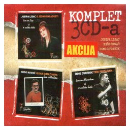 Komplet 3 CD-a uživo: Dino Dvornik, Josipa Lisac, Mišo Kovač (3x CD)