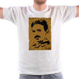 Bela majica "Nikola Tesla"