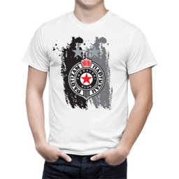 Bela majica "Grb" FK Partizan 4048