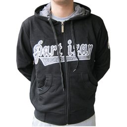 Crni zip duks sa kapuljačom FK Partizan 4046