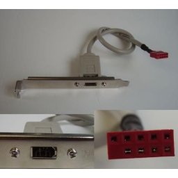 Rear Bracket 1 x 1394 (FireWire, 6-Pin)