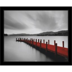 Jetty drveno pristanište, uramljena slika