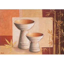 Azijske posude, uramljena slika 50 x 70 cm
