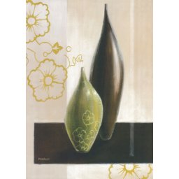 Sezona zelenih cvetova, uramljena slika 50 x 70 cm