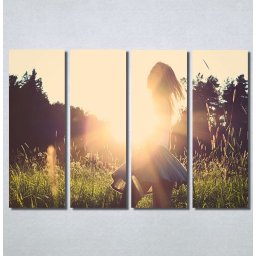 Slike na platnu Girl and sunset Nina30169_4