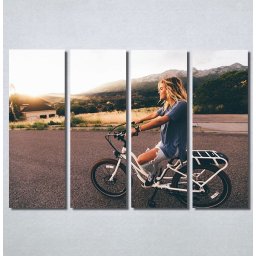Slike na platnu Girl on bike Nina30186_4