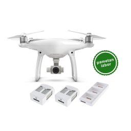 Komplet: DJI Phantom 4 + 2 dodatne baterije + Battery Charging Hub