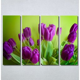 Slike na platnu Ljubičaste lale tulipani Nina30350_4