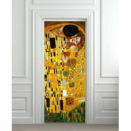 Nalepnica za vrata Poljubac Gustav Klimt 6100