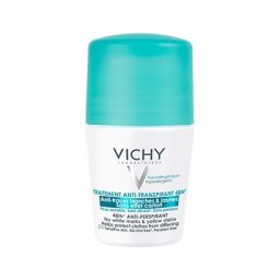 VICHY DÉODORANT Roll-on dezodorans za regulaciju prekomernog znojenja do 48h bez belih tragova i žutih fleka, 50 ml