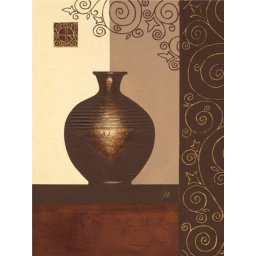 Braon vaza, uramljena slika 60x80cm