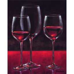 Čaša vina, uramljena slika 60 x 80 cm