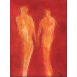 Crveni par, uramljena slika 60x80cm