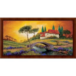 Casolari, uramljena slika 20 x 50 cm