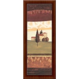 Kuća na selu, uramljena slika 30 x 70 cm