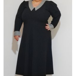 Haljina za punije dame sa kragnom