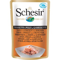 Schesir preliv tuna, piletina i račići 50g