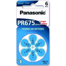 Baterija za slušni aparat Panasonic PR675