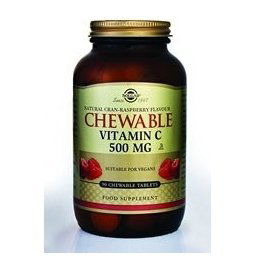 SOLGAR Vitamin C 500, tablete za žvakanje 90 tbl