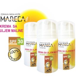 PRIRODNA KREMA ZA LICE SA ULJEM MALINE SPF 30 50ml