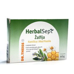 Pastile za grlo žalfija, kamilica i med- Dr Theiss