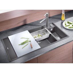 Blanco sudopera AXIA III 6 S Silgranit Staklena daska