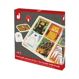 Drvene puzzle sa teksturom - Životinje iz zološkog vrta