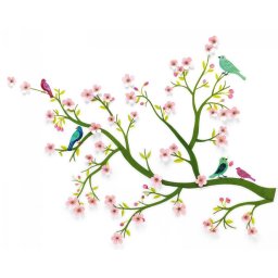 Zidne nalepnice 3D "Cherry tree in bloom