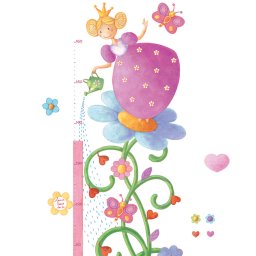 Zidni stiker za merenje rasta "Princeza Margarita