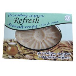 PRIRODNI AROMATHERAPY SAPUN SA medom i ovasom - REFRESH 75g