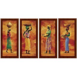 Tazita, Naima, Halla i Zuri, 4 uramljene slike 20x50cm i 30x70cm svaka