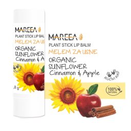 MELEM ZA USNE SA ORGANSKIM ULJEM SUNCOKRETA & CIMET I JABUKA