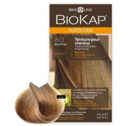 BioKap farba za kosu Nutricolor 8.0 svetlo plava 140ml