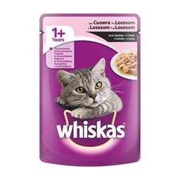 WHISKAS kesica za mačke - losos u sosu 100gr