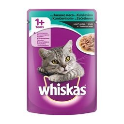 WHISKAS kesica za mačke - zečetina u sosu 100gr
