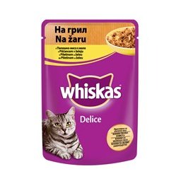 WHISKAS kesica za mačke - piletina na žaru 85gr